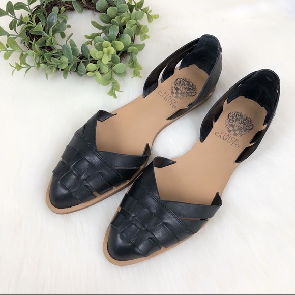 Vince Camuto Shoes - Vince Camuto l Black Reta D’Orsay Flat Sz 8 1/2